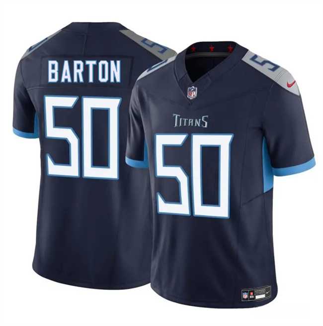 Men & Women & Youth Tennessee Titans #50 Cody Barton Navy 2025 F.U.S.E. Vapor Limited Stitched Jersey,We sell and wholesale Men & Women & Youth Tennessee Titans #50 Cody Barton Navy 2025 F.U.S.E. Vapor Limited Stitched Jersey on line form chian!